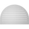 Ekena Millwork Round Top Surface Mount PVC Gable Vent: Functional, w/ 2"W x 1-1/2"P Brickmould Frame, 38"W x 26"H GVPRT38X2602SF - alternate 5